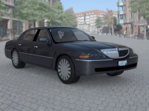 luxury sedan car 3D Model