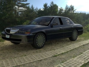 luxury sedan car Model 3D