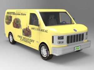 delivery van 3D मॉडल