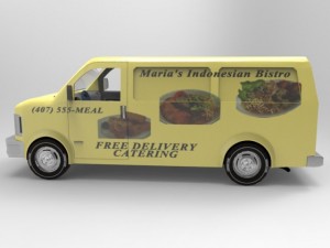 delivery van 3D मॉडल