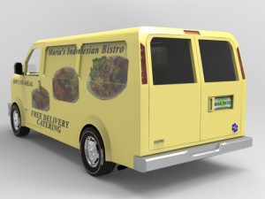 delivery van 3D मॉडल