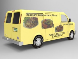 delivery van 3D मॉडल