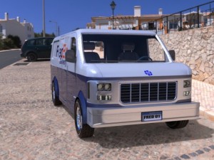 delivery van 3D मॉडल