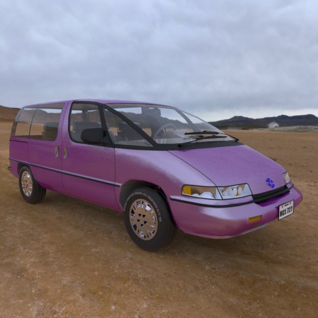 family minivan 3D मॉडल .c4d .max .obj .3ds .fbx .stl .blend 