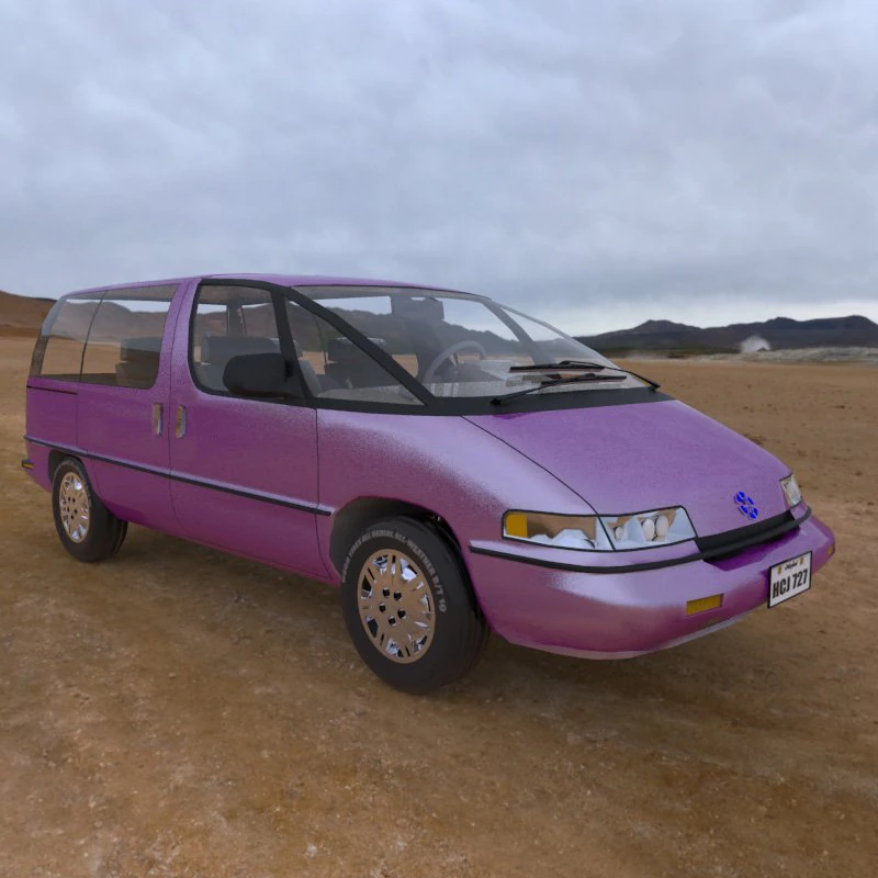 family minivan 3D Model .c4d .max .obj .3ds .fbx .stl .blend 