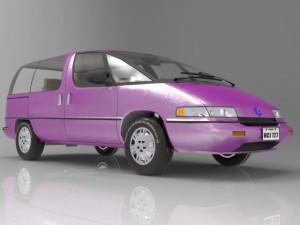 family minivan 3D मॉडल