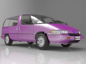 family minivan 3D Model