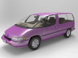 family minivan 3D Model