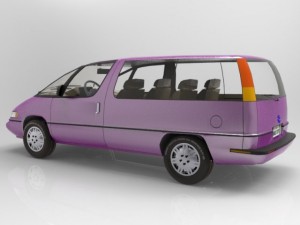 family minivan 3D मॉडल