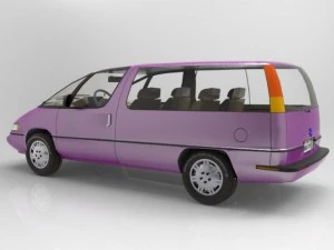 family minivan 3D Model