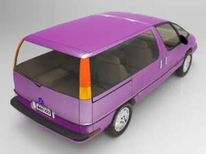 family minivan 3D Model