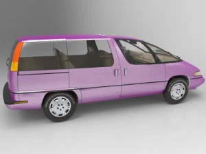 family minivan 3D Model