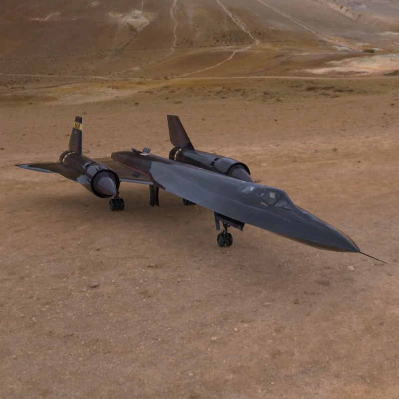 sr71 spyplane 3D Model .c4d .max .obj .3ds .fbx .stl .blend 