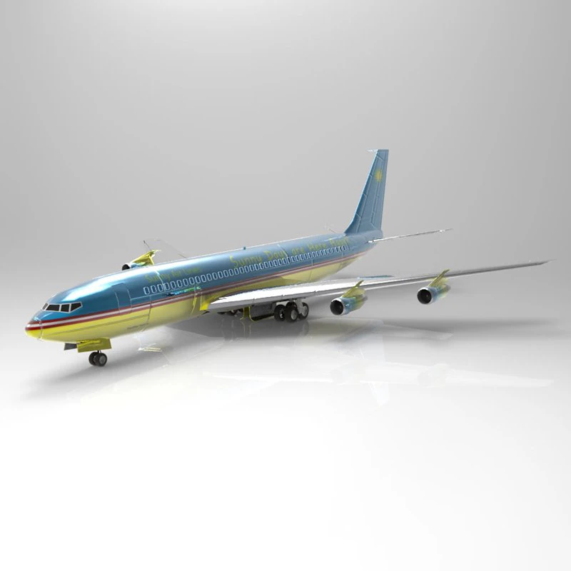 aeronave 707 Modelo 3D .c4d .max .obj .3ds .fbx .stl .blend 