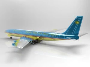 aeronave 707 Modelo 3D