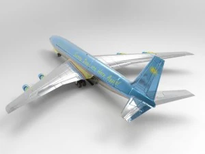 aeronave 707 Modelo 3D