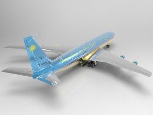 aircraft 707 3D Model