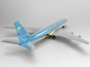 aeronave 707 Modelo 3D