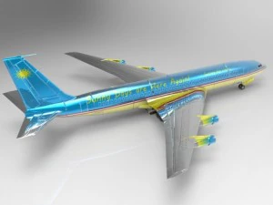 aeronave 707 Modelo 3D