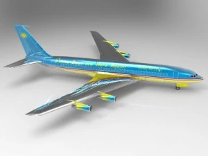 aeronave 707 Modelo 3D