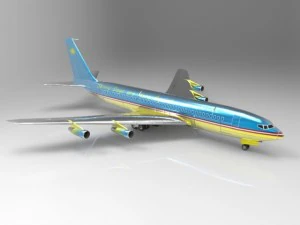 aeronave 707 Modelo 3D
