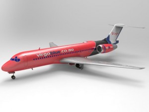 airliner 717 3D Model