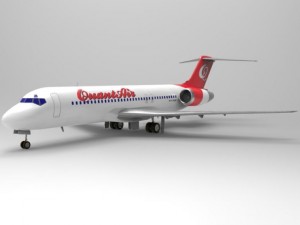 airliner 717 3D Model