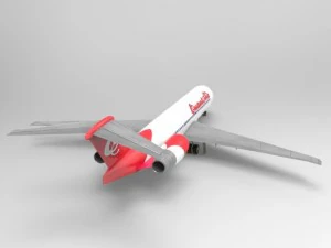 avion de ligne 717 Modèle 3D