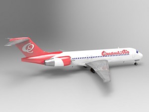 airliner 717 3D Model