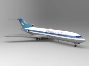 aereo di linea 727 Modello 3D