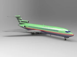airliner 727 3D Model