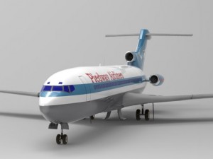 airliner 727 3Dモデル