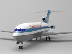 airliner 727 3D Model