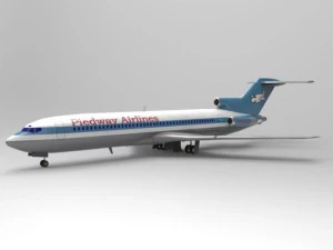 airliner 727 3D Model