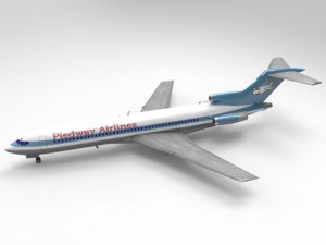airliner 727 3Dモデル