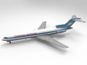 airliner 727 3D Model