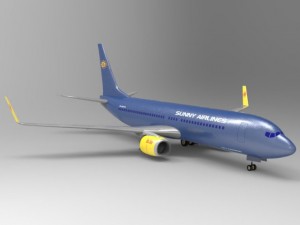 aircraft 737 3Dモデル