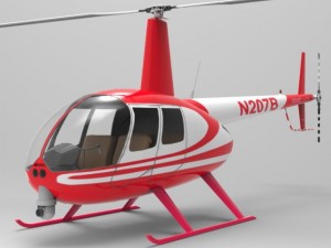 news helicopter 3D Model