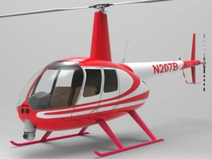 news helicopter 3D Model