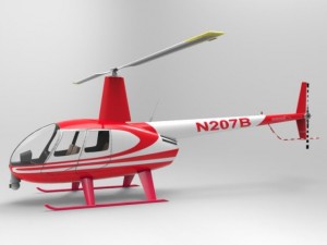 news helicopter 3D Model