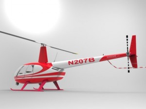 news helicopter 3D Model