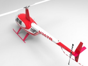news helicopter 3D Model