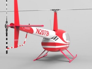 news helicopter 3D Model