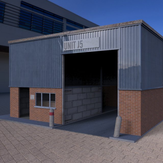 the factory 3D मॉडल .c4d .max .obj .3ds .fbx .stl .blend 