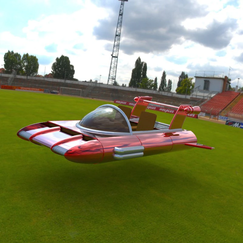 corridore retr&ograve; Modello 3D .c4d .max .obj .3ds .fbx .stl .blend 