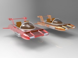 retro racer Modèle 3D