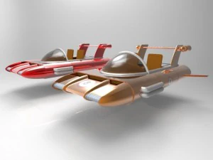 corridore retr&ograve; Modello 3D