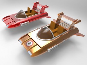 retro racer Modèle 3D