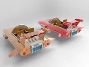 corridore retr&ograve; Modello 3D