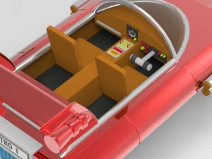 corridore retr&ograve; Modello 3D